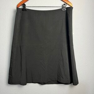 Mac &‎ Jac Black Career Skirt A-Line Knee Length Business Casual Size 16
